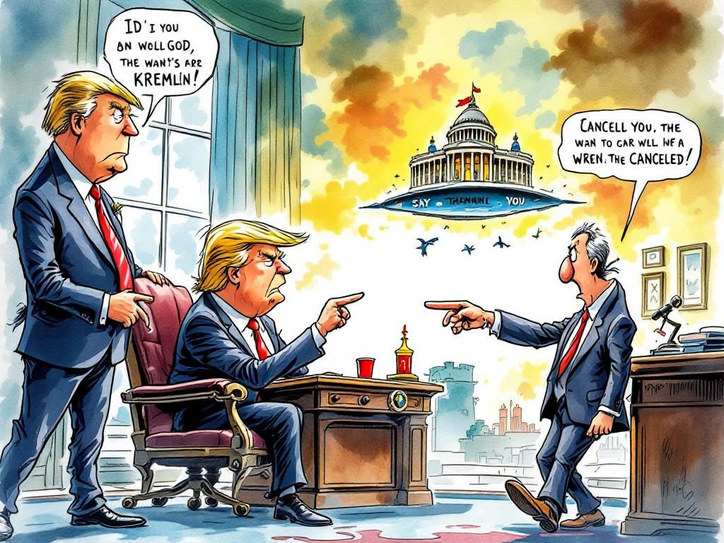 The Oval Office confrontation - Trumpy-Wumpy and Vancy berate Zelenskyy-Sky demanding gratitude