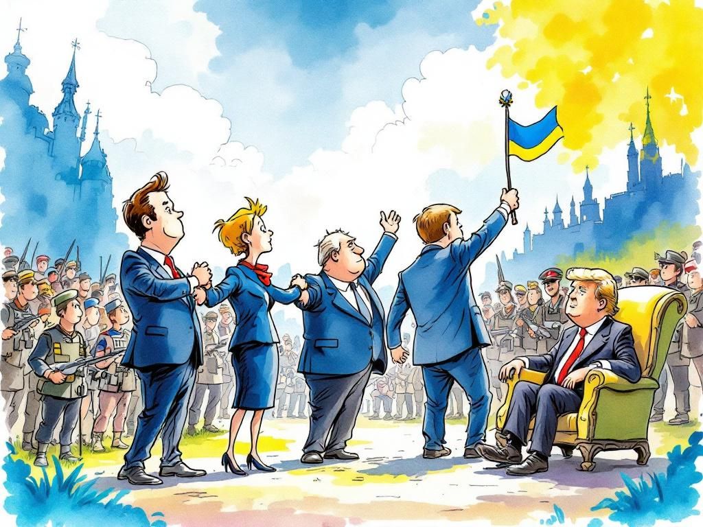 European coalition of the willing stepping up for Ukraine as Trump steps back